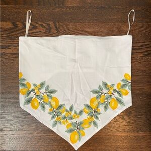 NWOT Forever 21 White Lemon Bandeau Crop Top